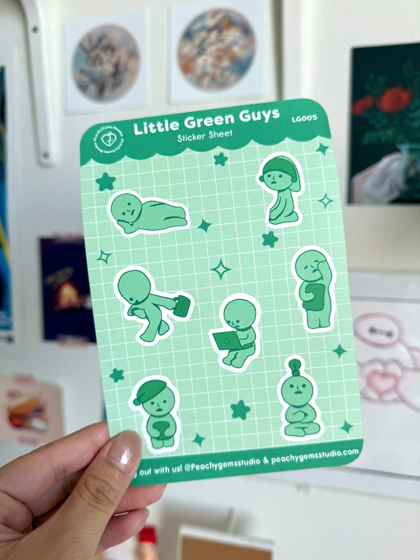 Little Green Guys Sticker Sheet