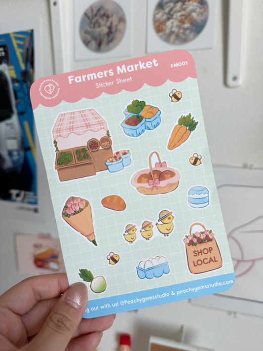 Farmer Market Sticker Sheet
