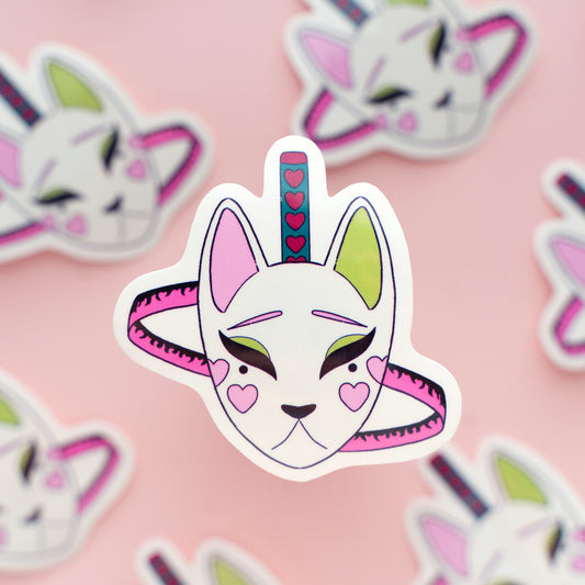 Love Hashira Kitsune Mask Sticker