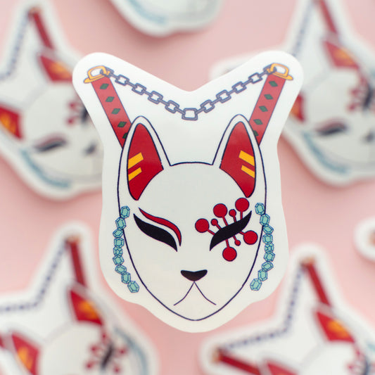 Sound Hashira Kitsune Mask Sticker