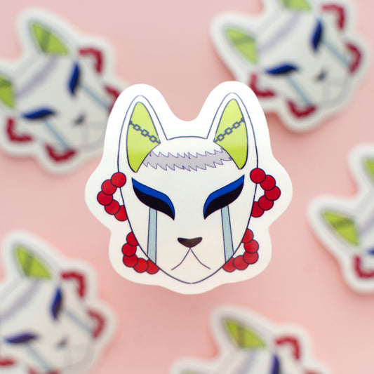 Stone Hashira Kitsune Mask Sticker